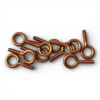 Copper close eye hook