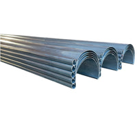 20 Foot Galvanized Steel Half Round Gutter | 6" Wide X 20' Long