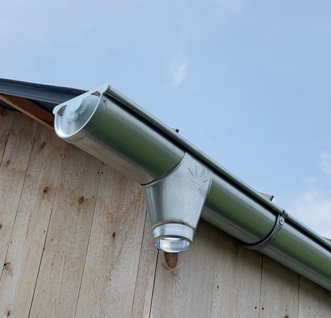 20 FT Galvanized Steel Half Round Gutter | 6" Wide X 20' Long