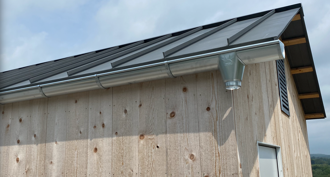 20 FT Galvanized Steel Half Round Gutter | 6" Wide X 20' Long