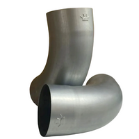 4" Galvanized Steel Elbow | Sunrise Welded Seam 72° Plain Elbow
