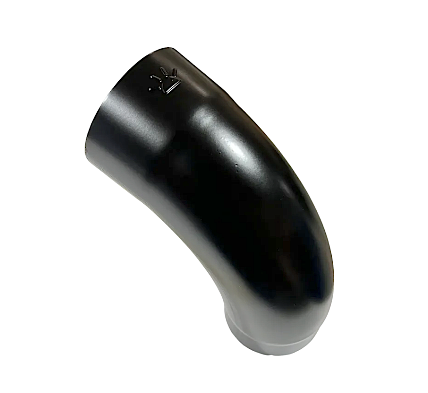 4" Galvanized Steel Elbow | Sunrise Welded Seam 72° Plain Elbow