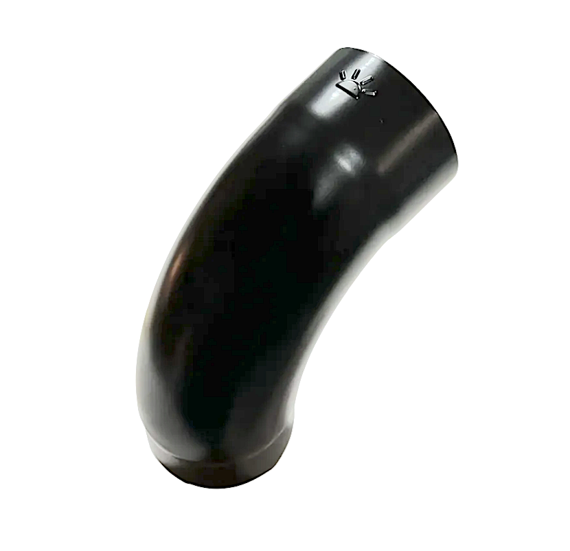 4" Galvanized Steel Elbow | Sunrise Welded Seam 72° Plain Elbow