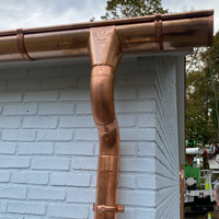 Copper Gutter Sample | European Style Gutters
