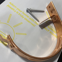 6" Copper Half Round Gutter Hanger | Sunrise Half Round Gutter Bracket