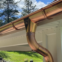 Copper Downspout Connection Piece | 4inch Diameter