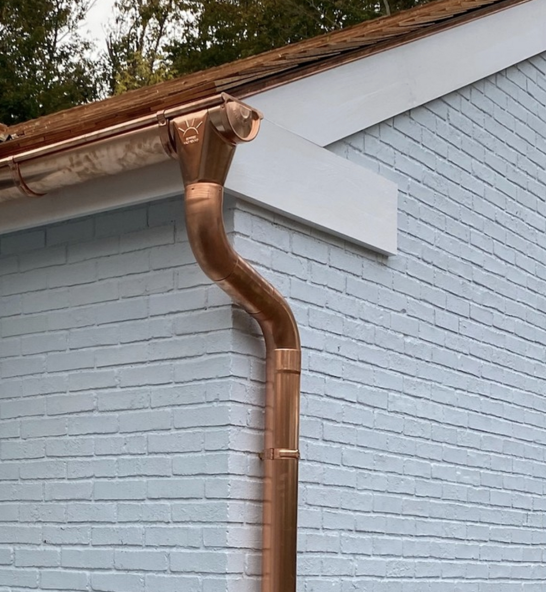 Copper Downspout Connection Piece | 4inch Diameter