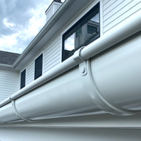 Galvanized Steel Half Round Gutter Sample | | 6" Half round traditional front bead