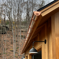 20 Foot Copper Half Round Gutter | 6" Wide X 20' Long X 16 OZ