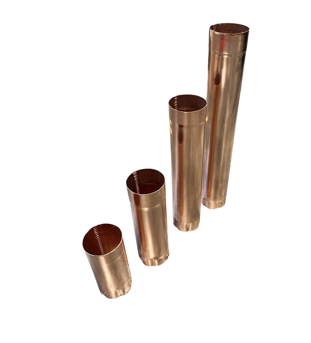 Copper Downspout Connection Piece | 4inch Diameter