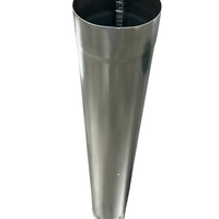 Galvanized Steel Downspout Connection Piece | 4inch Diameter