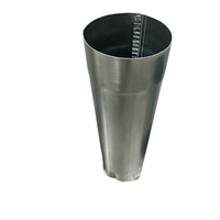 Galvanized Steel Downspout Connection Piece | 4inch Diameter