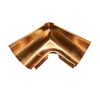 6" Copper Inside Corner | Euro Copper Half Round Inside Miter