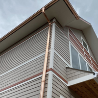 4"x10' Copper Round Shape Smooth Downspout