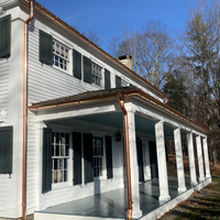 20 Foot Copper Half Round Gutter | 6" Wide X 20' Long X 16 OZ