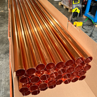 4"x10' Copper Round Shape Smooth Downspout