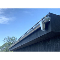 20 Foot Galvanized Steel Half Round Gutter | 6" Wide X 20' Long