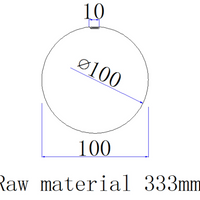 4 inch half round downspout technical drawing