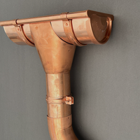 6" Copper Half Round Gutter Hanger | Sunrise Half Round Gutter Bracket