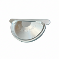 Sunrise Galvanized Steel Gutter End Cap | 6" European Half Round End Cap