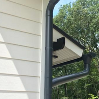 Iron Gray Galvanized Steel Downspout