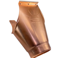 Copper Downspout Outlet | 6"--4" Downspout Drop Outlet