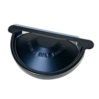 Sunrise Half Round Galvanized Steel End Cap