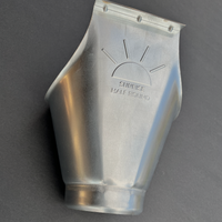 Sunrise Downspout Outlet | 6"--4" Galvanized Steel Downspout Outlet