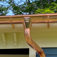 Copper Downspout Outlet | 6"--4" Downspout Drop Outlet
