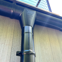 4"x10' Galvanized Steel Round Shape Smooth Downspout