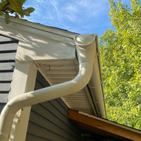 4"x10' Galvanized Steel Round Shape Smooth Downspout