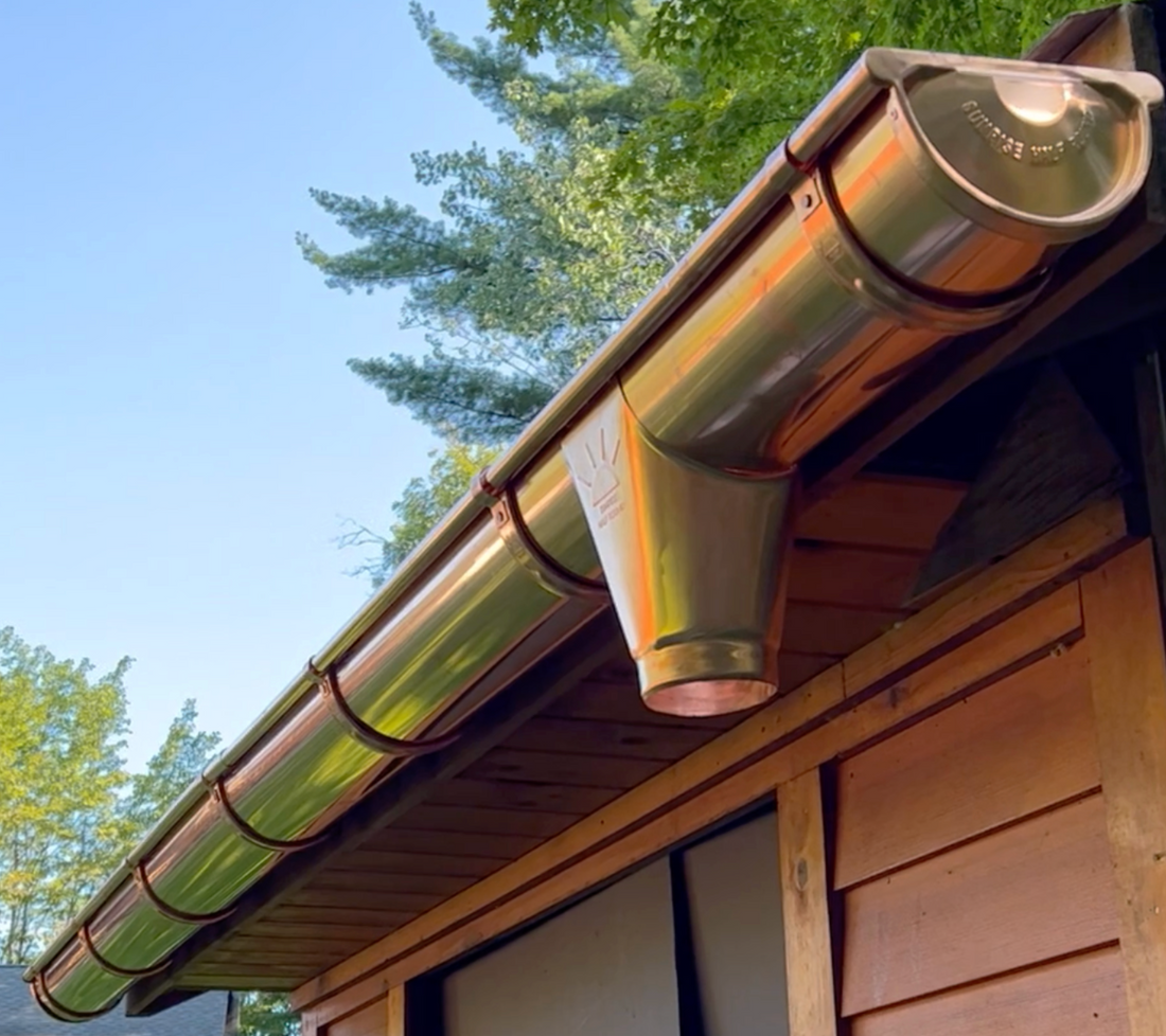 6" Copper Half Round Gutter Hanger | Sunrise Half Round Gutter Bracket
