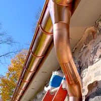 Sunrise 4" Copper Downspout Bracket | Copper Downspout straps