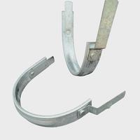 6" Galvanized Steel Half Round Gutter Hanger| Sunrise Heavy Duty Galvanized Fascia Bracket