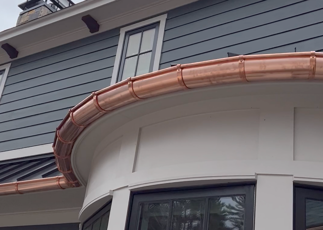 6" Copper Half Round Gutter Hanger | Sunrise Half Round Gutter Bracket