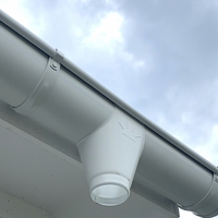 20 FT Painted Galvanized Steel Gutter | 6" Painted Half Round Gutter