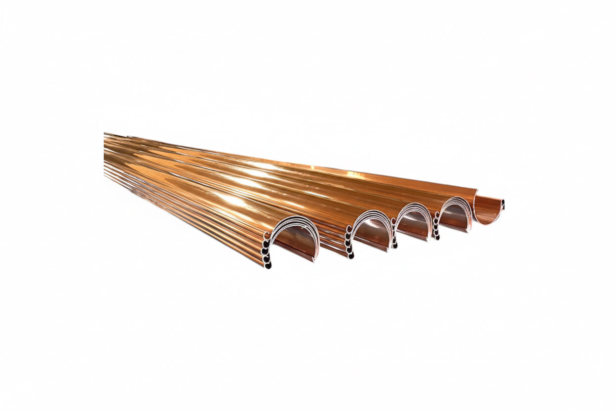 6 inch copper half round gutters