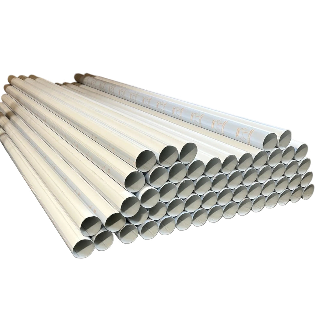 Galvanized Steel 10 foot white Downspouts 