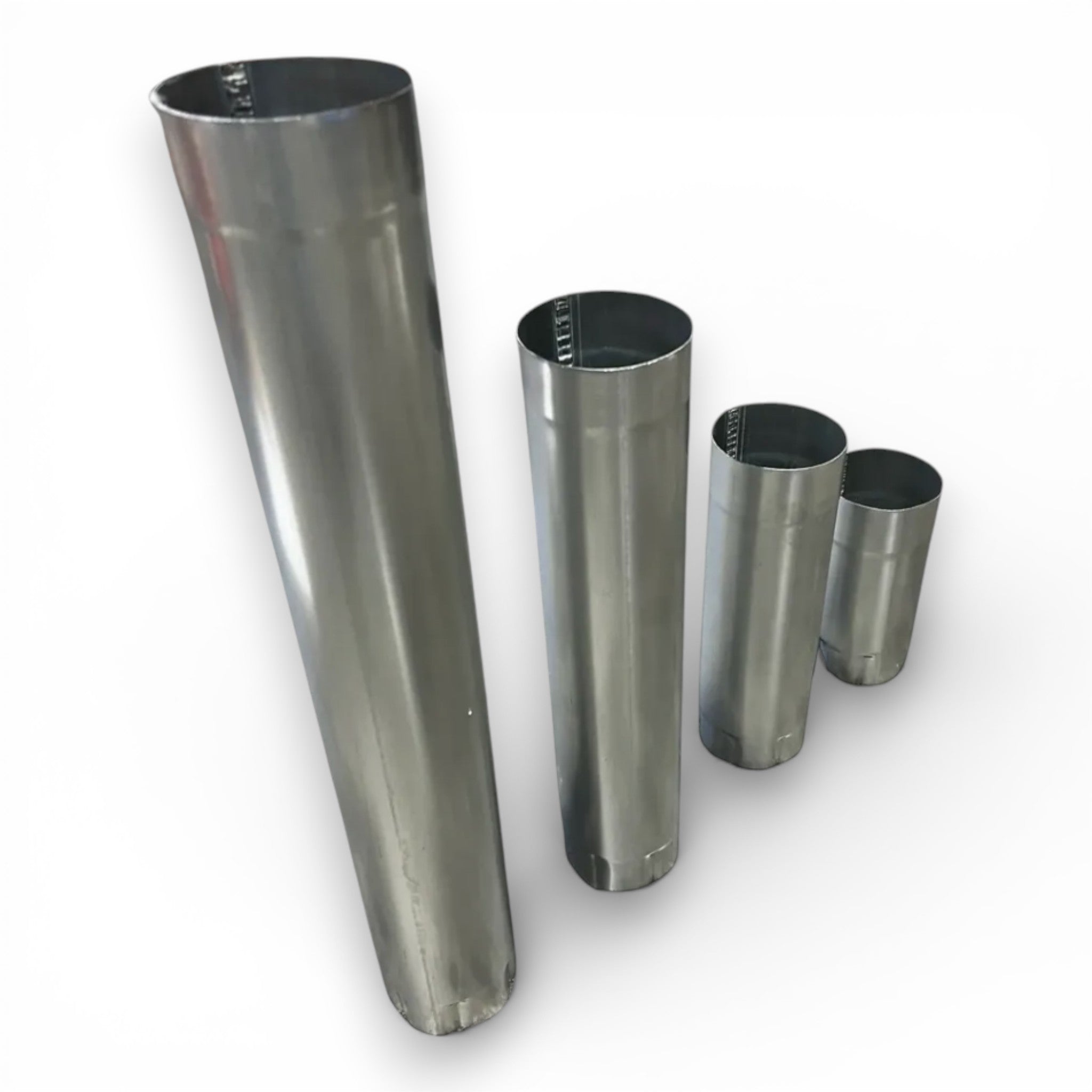 Galvanized steel downspout connection pieces 