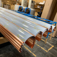 Copper Half Round Gutter 6" Wide X 20' Long X 16 OZ.