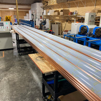 Copper Half Round Gutter 6" Wide X 20' Long X 16 OZ.