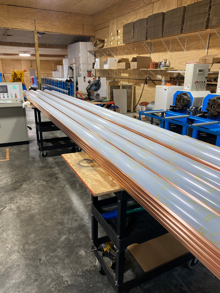 Copper Half Round Gutter 6" Wide X 20' Long X 16 OZ.