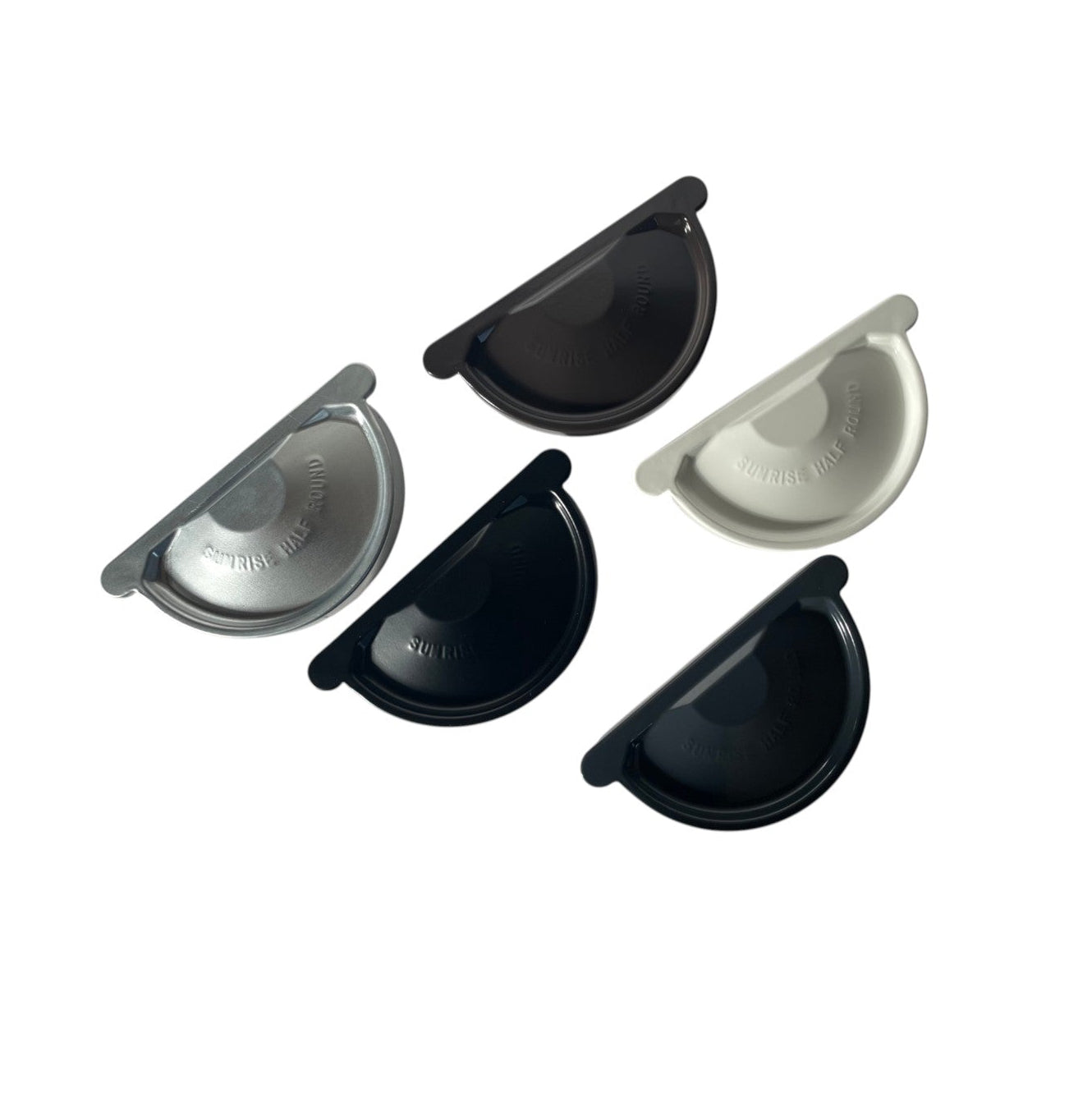 Sunrise Galvanized Steel Gutter End Cap | 6" European Half Round End Cap