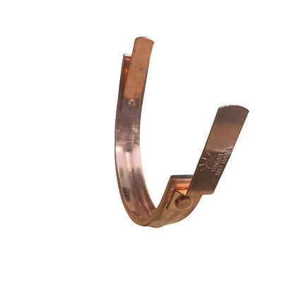 6" Copper Fascia Bracket — Heavy-Duty Half Round Gutter Hanger | Adjustable for Angled Fascia