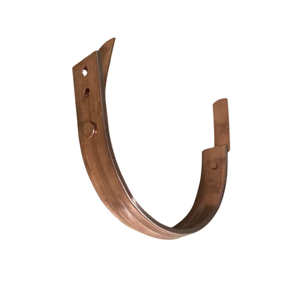 6" Copper Fascia Bracket — Heavy-Duty Half Round Gutter Hanger | Adjustable for Angled Fascia