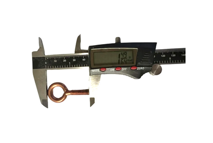 Copper Closed Eye Hooks | Turned Eye Bolts