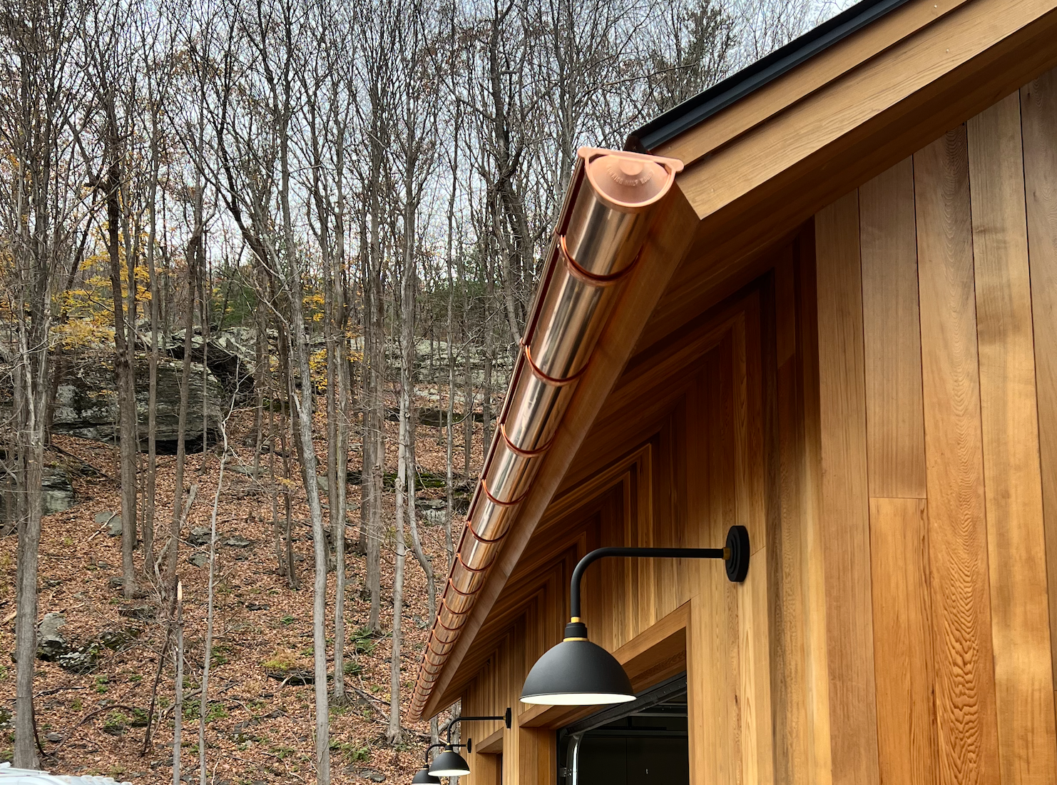 20 Foot Copper Half Round Gutter | 6" Wide X 20' Long X 16 OZ