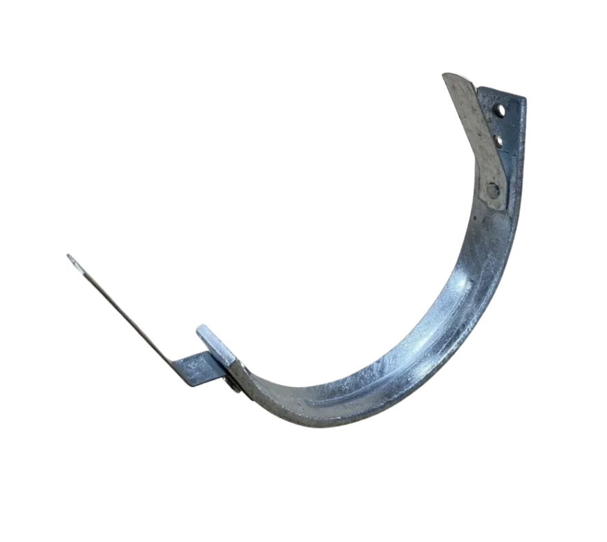 6" Hot Dipped Galvanized Steel Fascia Bracket — Heavy-Duty Half Round Gutter Hanger | Adjustable for Angled Fascia