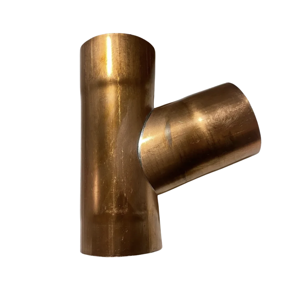 Copper "Y" Pipe Connector