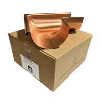 6" Copper Outside Corner | Euro Copper Half Round Outside Miter